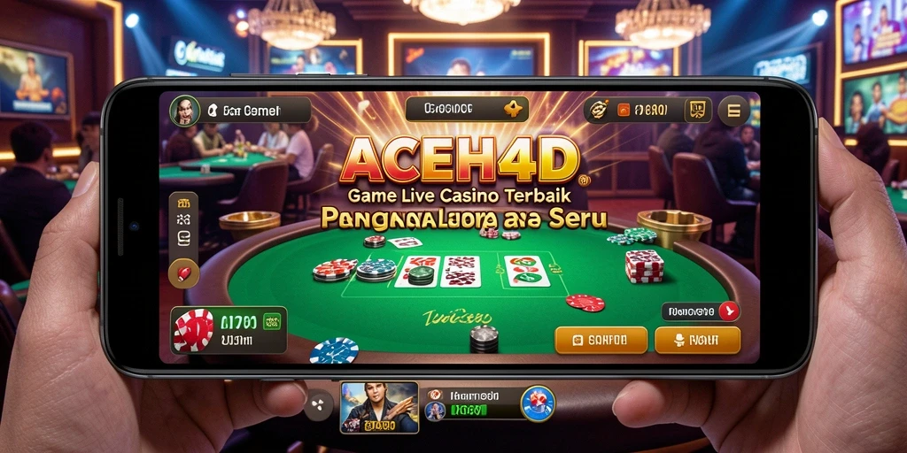 Tampilan gameplay Live Casino yang seru dan interaktif di ACEH4D.