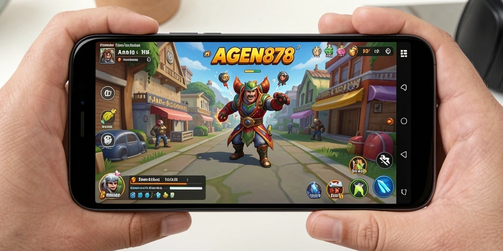 Tampilan gameplay menakjubkan dalam AGEN878 yang menunjukkan interaksi karakter.