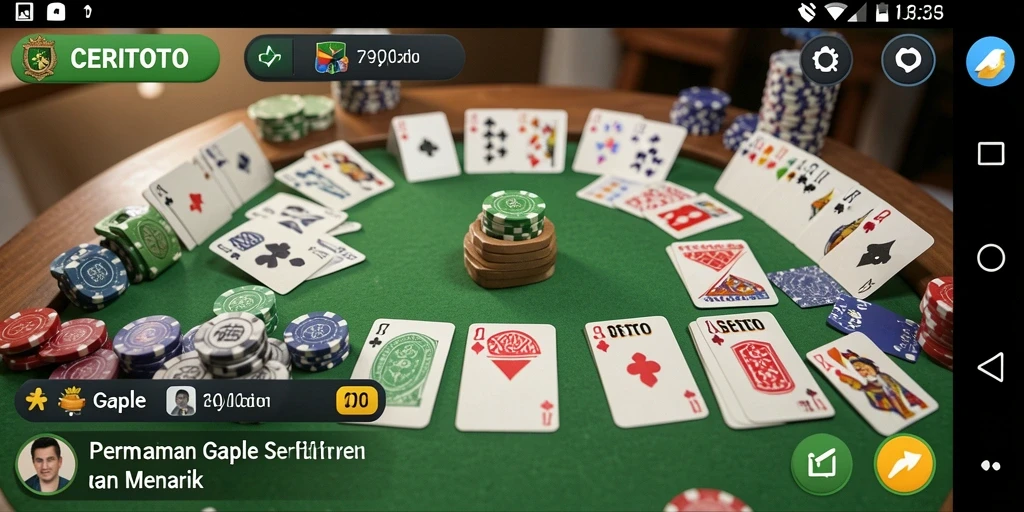 Gameplay seru CERITOTO, menghidupkan permainan Gaple.