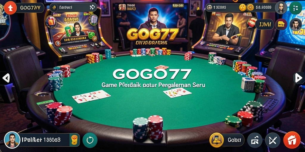 Tampilan Gameplay Poker Seru di GOGO77