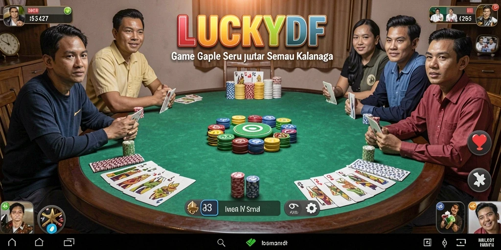 Tampilan gameplay LUCKYDF yang menarik dan menantang.