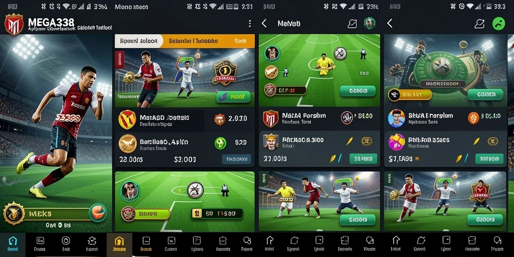 Tampilan menarik dari gameplay taruhan sportsbook di MEGA338.