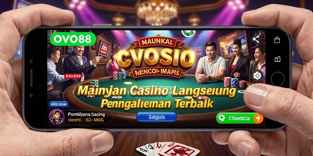 Tampilan menarik gameplay Live Casino di OVO88.