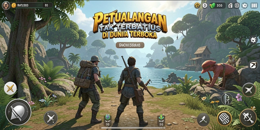 Gameplay mendalam dalam dunia terbuka yang penuh petualangan.