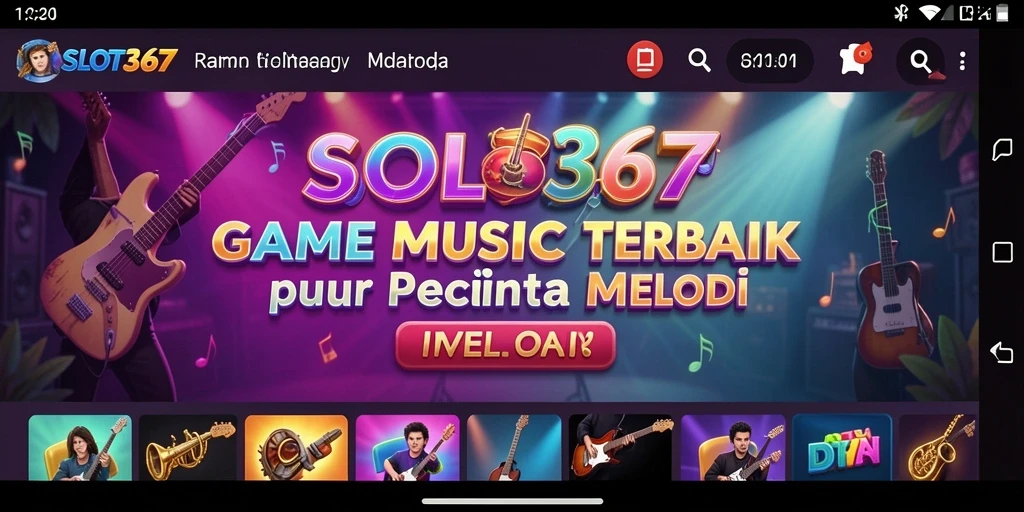 Screenshot SLOT367 menampilkan momen seru gameplay musik yang mendebarkan.