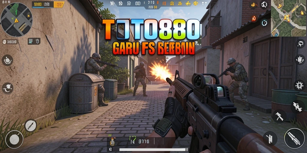 Tampilan gameplay intens TOTO80 dengan aksi tembak-menembak yang seru.