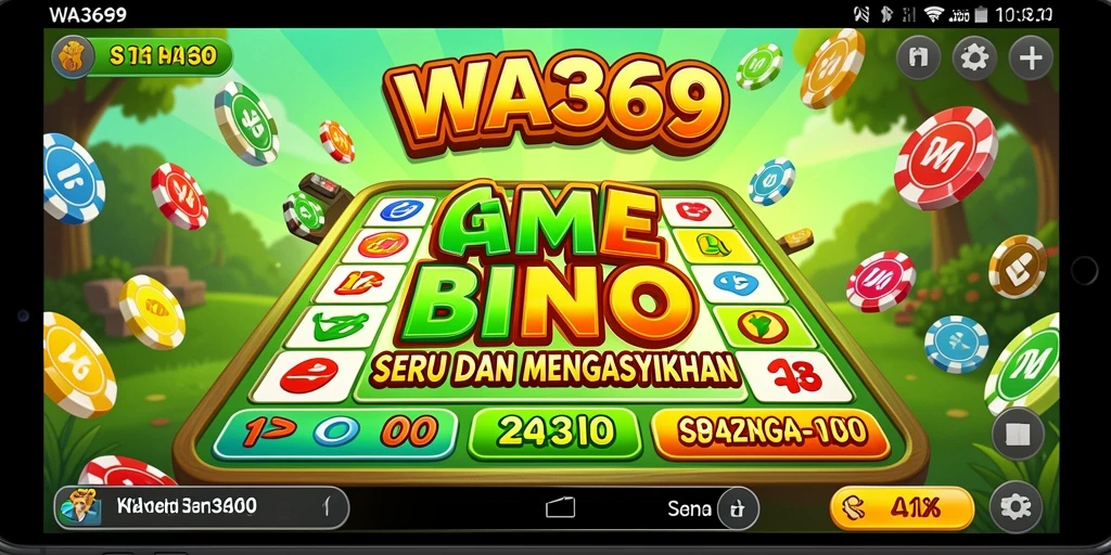 Screenshot WA369 menampilkan gameplay Bingo yang seru dan interaktif.