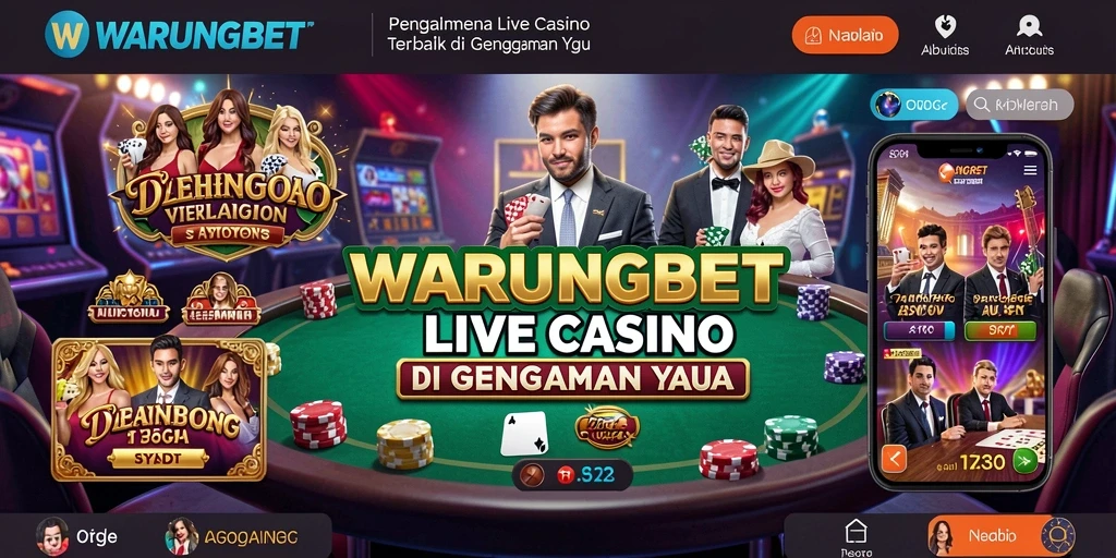 Tampilan gameplay Live Casino yang menarik dari WARUNGBET.